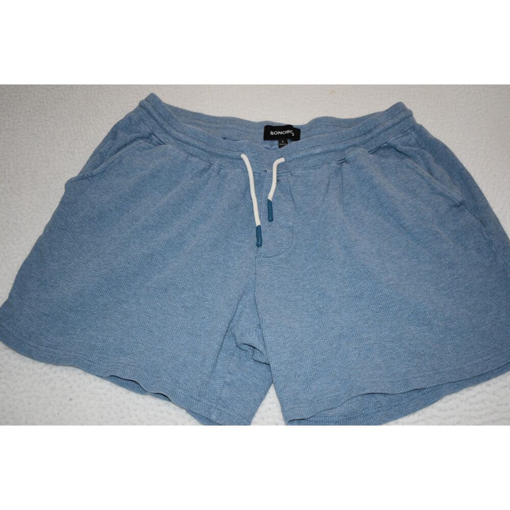 Bonobos Thermal Shorts Mens Size Large Casual Sleepwear With Pockets Waffle Blue